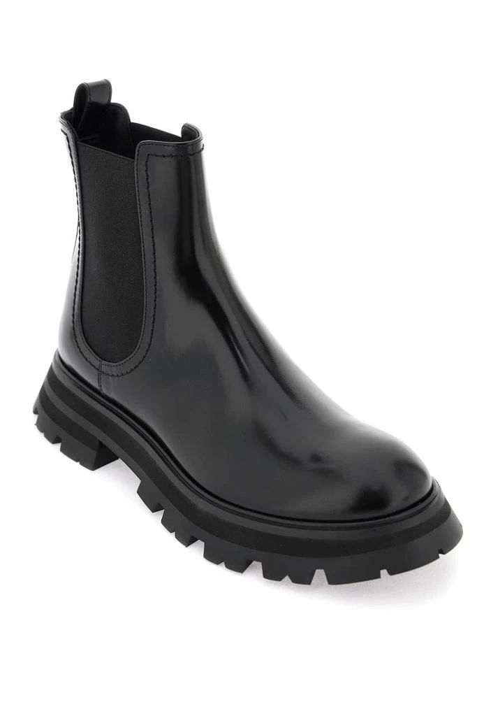 商品Alexander McQueen|Shiny leather Chelsea boots,价格¥4473,第4张图片详细描述