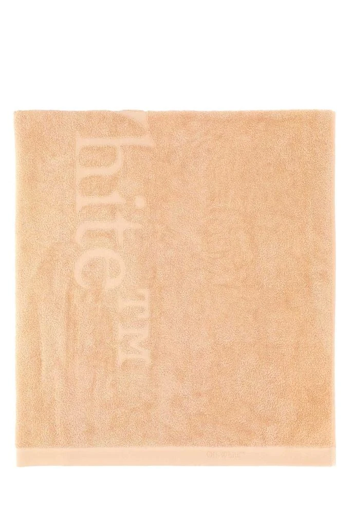 商品Off-White|Off-White Bookish Logo Detailed Bath Towel,价格¥1210,第1张图片