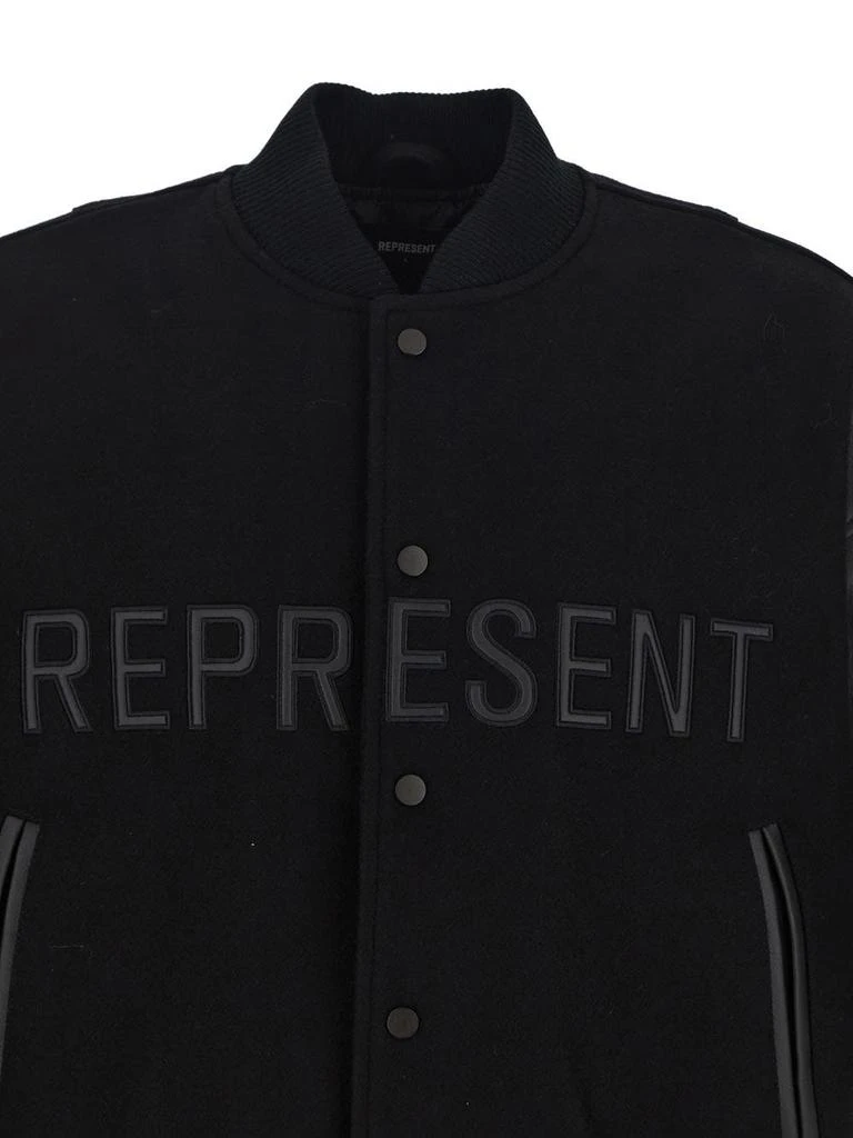 商品Represent|Logo Applique Bomber Jacket,价格¥2406,第3张图片详细描述