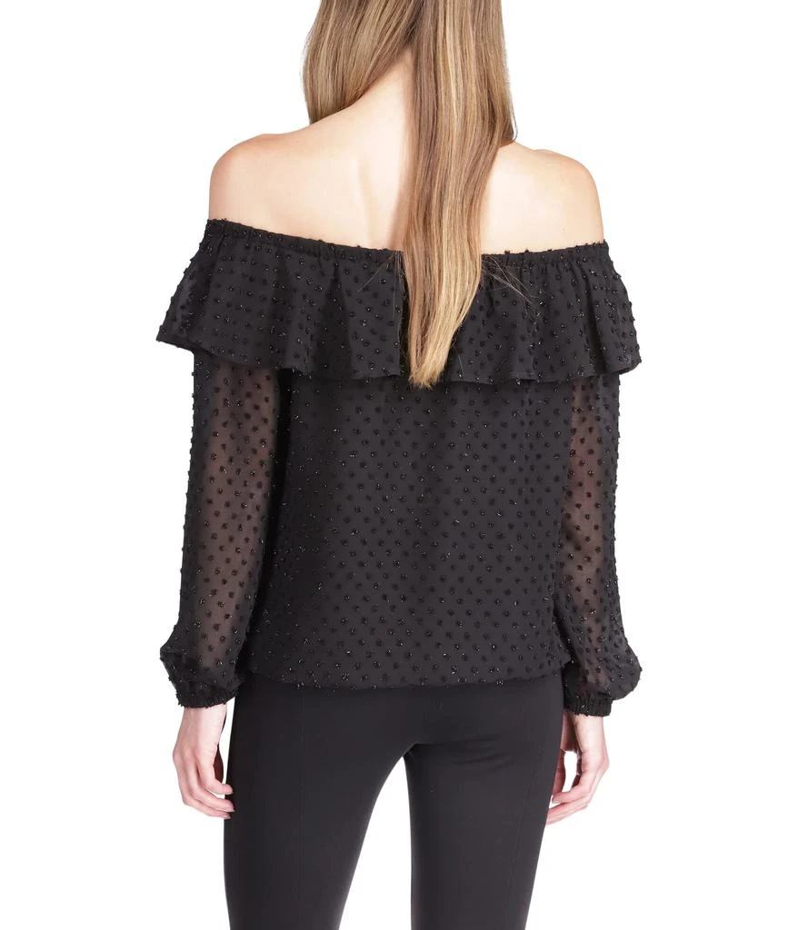 商品Michael Kors|Petite Clip Chiffon Off Shoulder Top,价格¥411,第4张图片详细描述