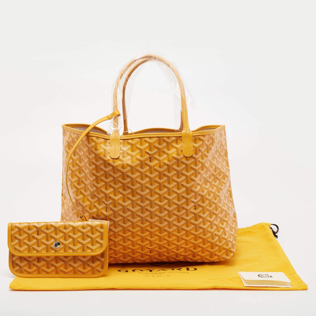 Goyard Yellow Goyardine Coated Canvas and Leather Saint Louis PM Tote商品第10张图片规格展示