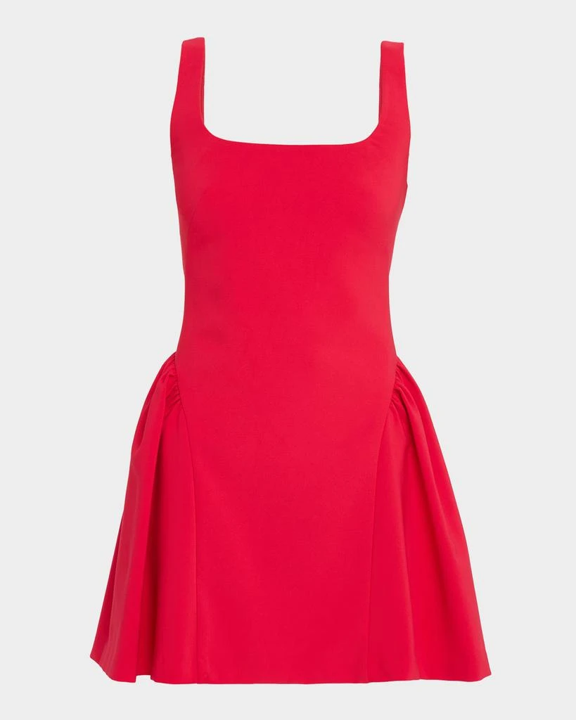 商品Liv Foster|Sleeveless Square-Neck Crepe Mini Dress,价格¥1692,第1张图片