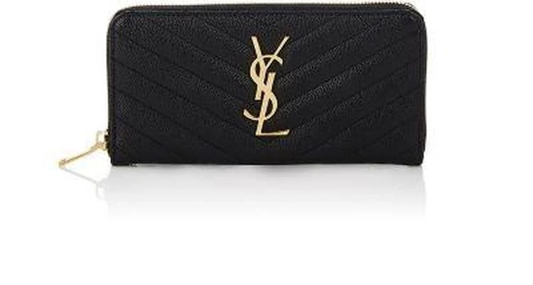 商品Yves Saint Laurent|Monogram Leather Zip-Around Wallet,价格¥5353,第1张图片