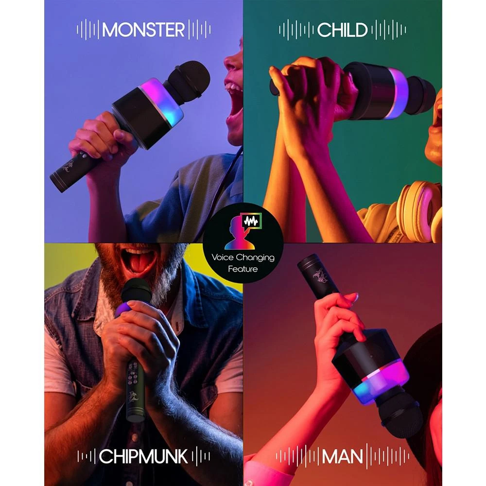 商品Tzumi|Glam Nation Star Glow LED Karaoke Microphone,价格¥127,第5张图片详细描述