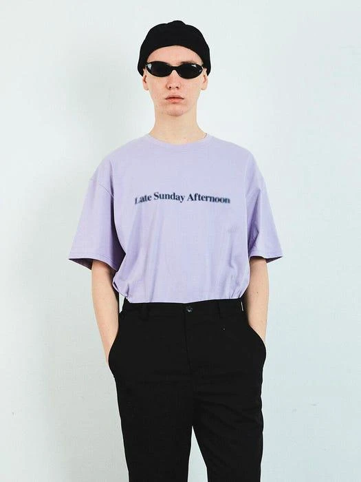 商品LAYER UNION|Blur Lsa  Short Sleeve T-Shirt Light Purple,价格¥363,第3张图片详细描述