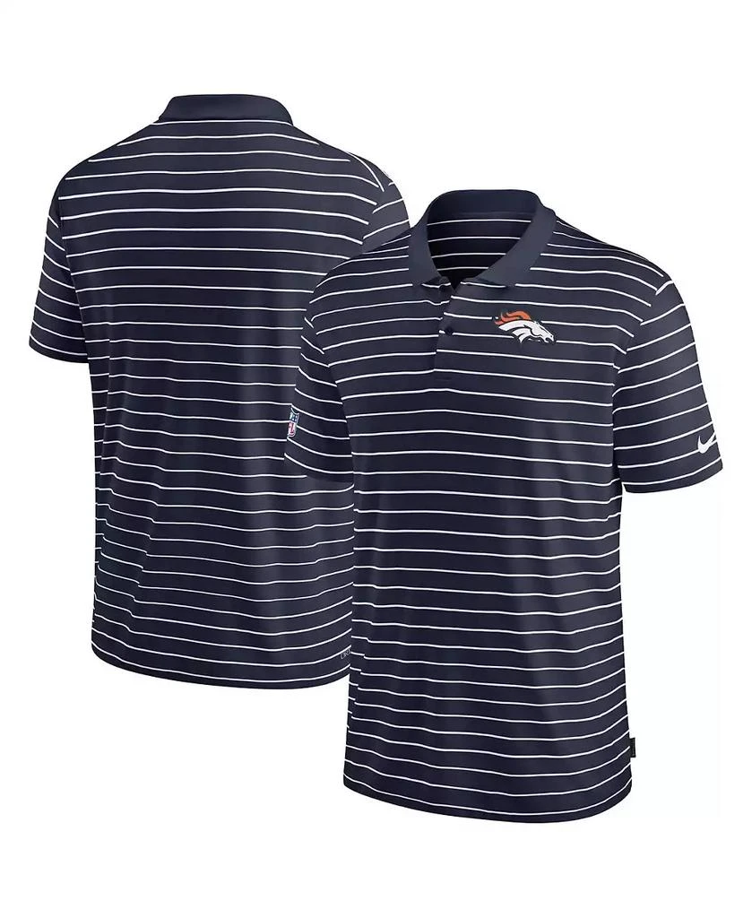 商品NIKE|Men's Navy Denver Broncos Sideline Lock Up Victory Performance Polo Shirt,价格¥397,第1张图片