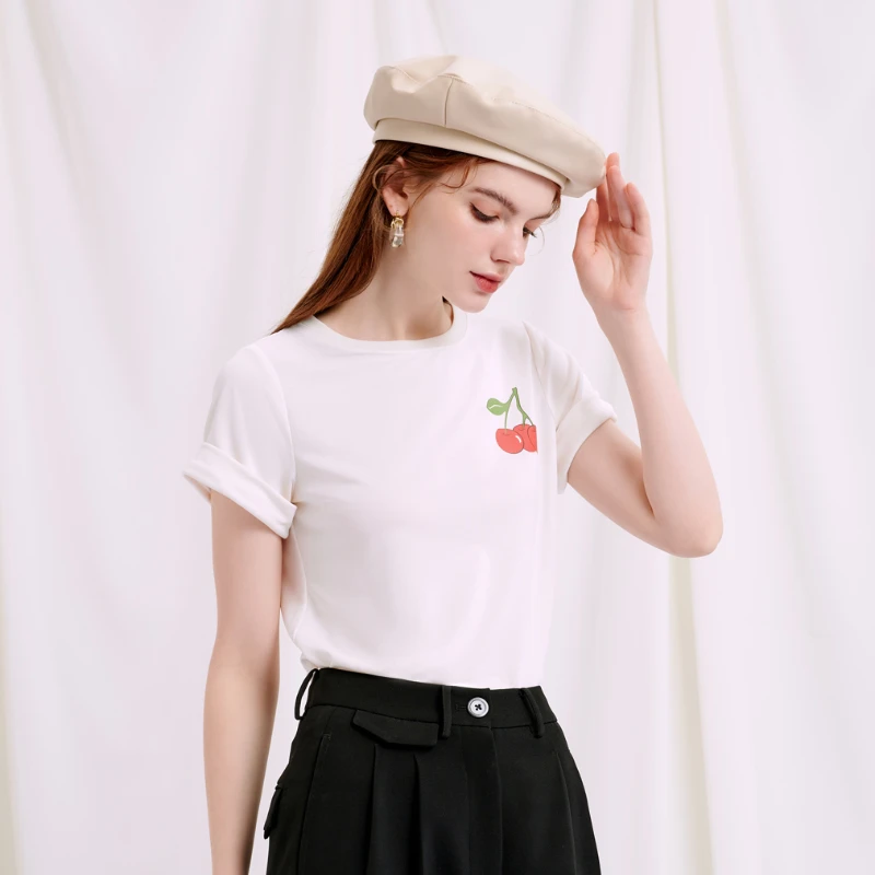 简约时髦樱桃Tee | Cherry T-shirt 商品