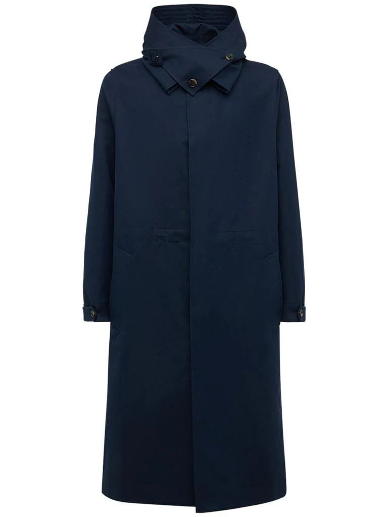 商品Gabriela Hearst|Malraux Hooded Cotton & Linen Parka,价格¥9277,第4张图片详细描述