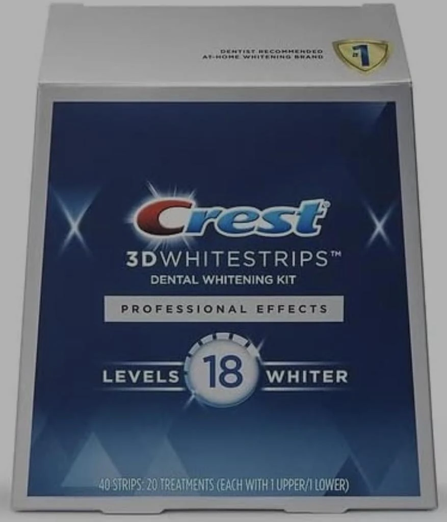 商品Crest|Crest 3D White Professional Effects Whitestrips Teeth Whitening Strips Kit, 40 Strips (20 Count Pack),价格¥285,第1张图片