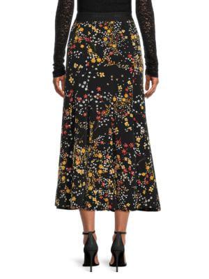 Floral Midi A Line Skirt商品第2张图片规格展示