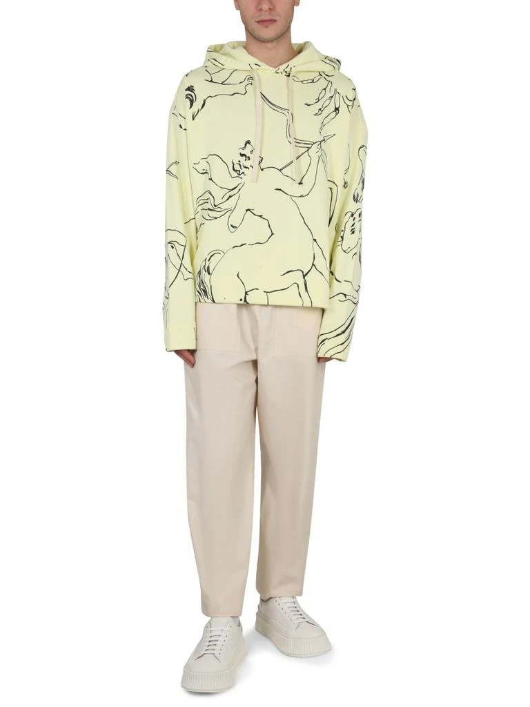 商品Jil Sander|Jil Sander Graphic-Printed Drawstring Hoodie,价格¥2537,第3张图片详细描述