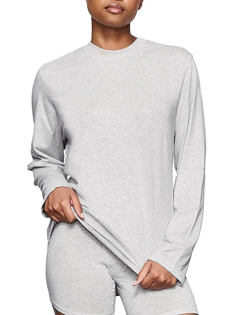 商品SKIMS|Boyfriend Long-Sleeve T-Shirt,价格¥435,第3张图片详细描述