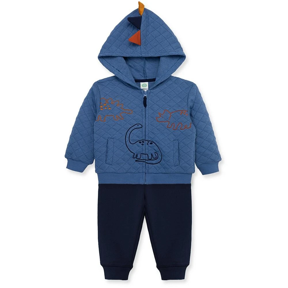 商品Little Me|Baby Boys Dino Hoodie and Pant, 2 Piece Set,价格¥235,第1张图片