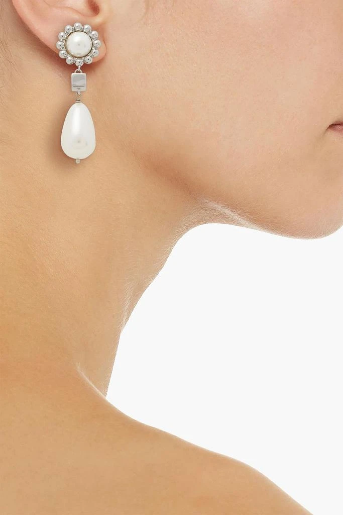 商品shrimps|Silver-tone faux pearl earrings,价格¥540,第2张图片详细描述