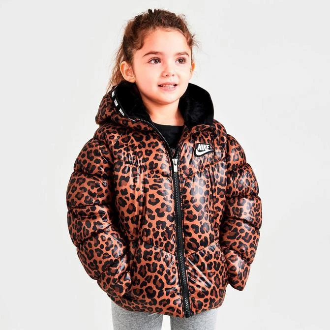 商品NIKE|Girls' Little Kids' Nike Taped Puffer Jacket,价格¥260,第1张图片