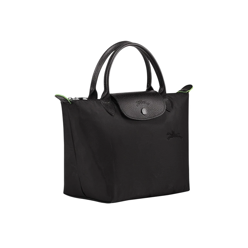 LONGCHAMP/珑骧 女士帆布银色五金按扣拉链开合小号手提包 商品