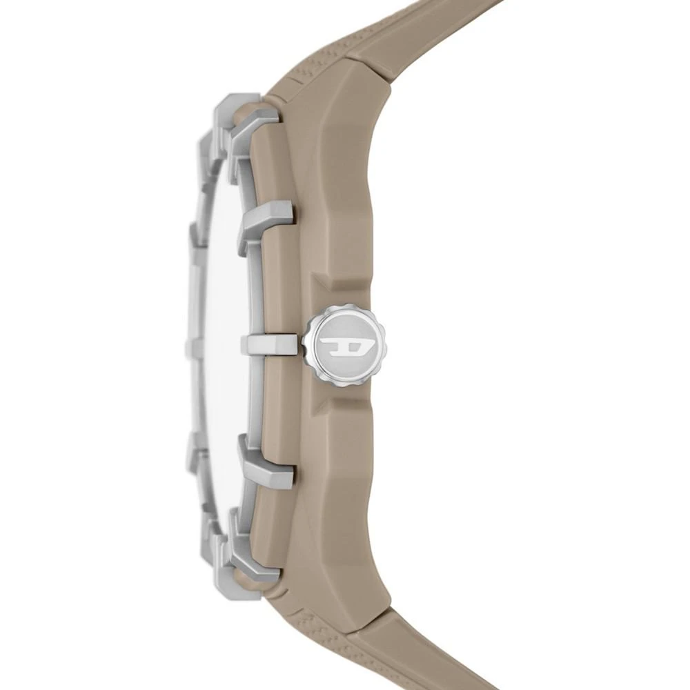 商品Diesel|Men's Chronograph Framed Taupe Silicone Strap Watch 51mm,价格¥1173,第2张图片详细描述