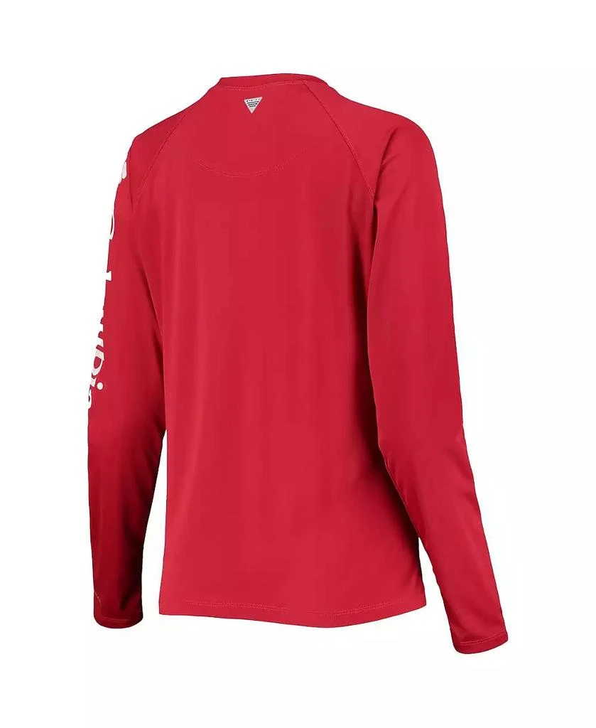 商品Columbia|Women's Scarlet Ohio State Buckeyes PFG Tidal Long Sleeve T-shirt,价格¥293,第4张图片详细描述