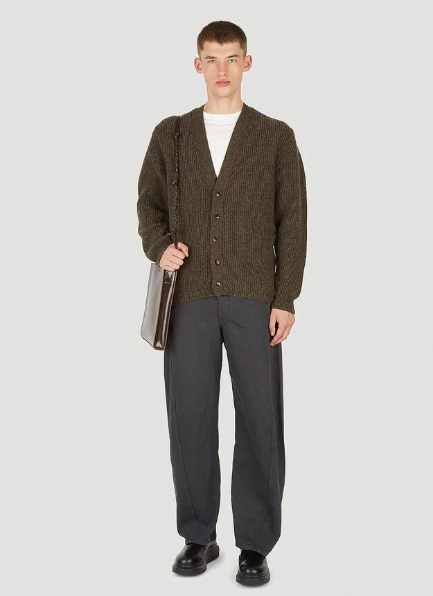 商品Lemaire|V-Neck Cardigan in Brown,价格¥2182,第2张图片详细描述