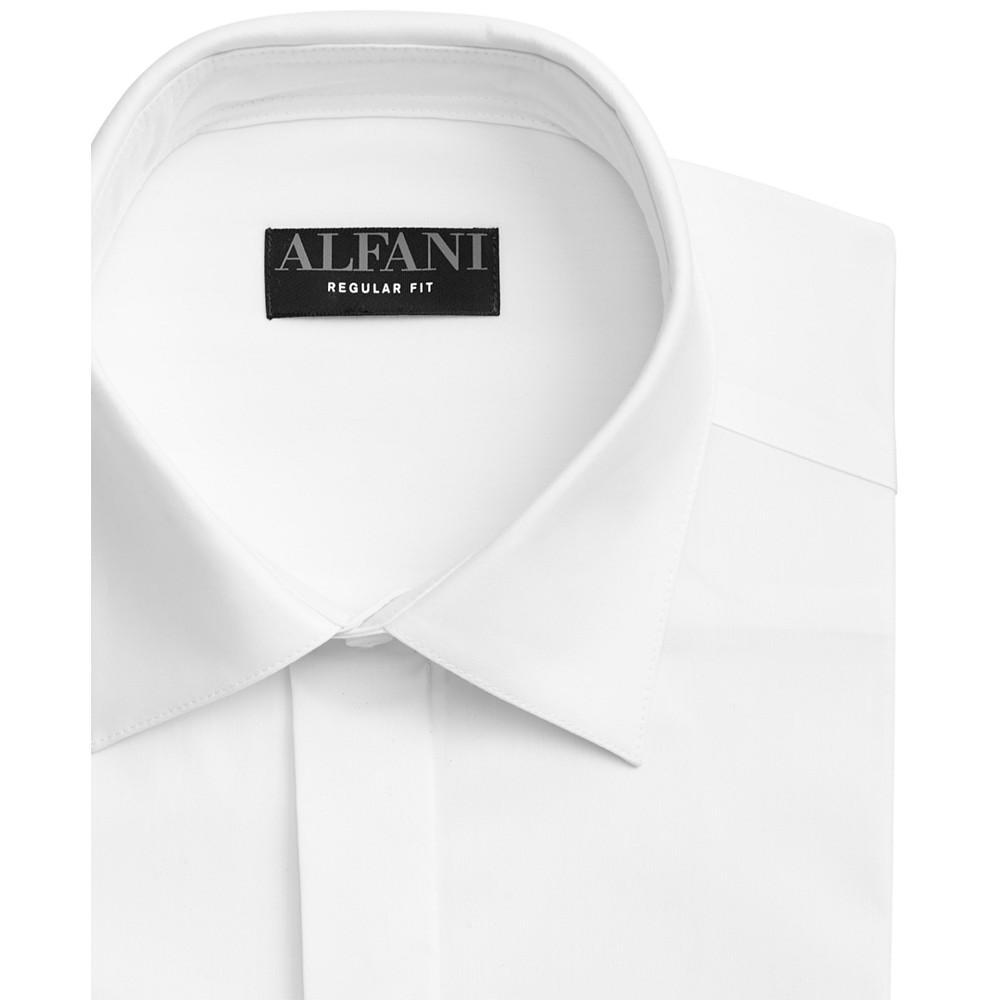 商品Alfani|Men's Regular Fit 2-Way Stretch Formal Convertible-Cuff Dress Shirt, Created for Macy's,价格¥448,第4张图片详细描述