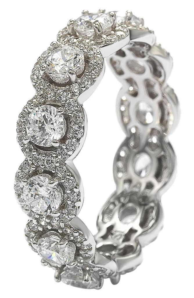 商品Suzy Levian|Sterling Silver CZ Bridal Band Ring,价格¥671,第4张图片详细描述