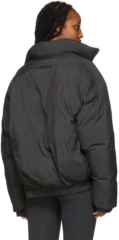 Black Pullover Puffer Jacket商品第3张图片规格展示