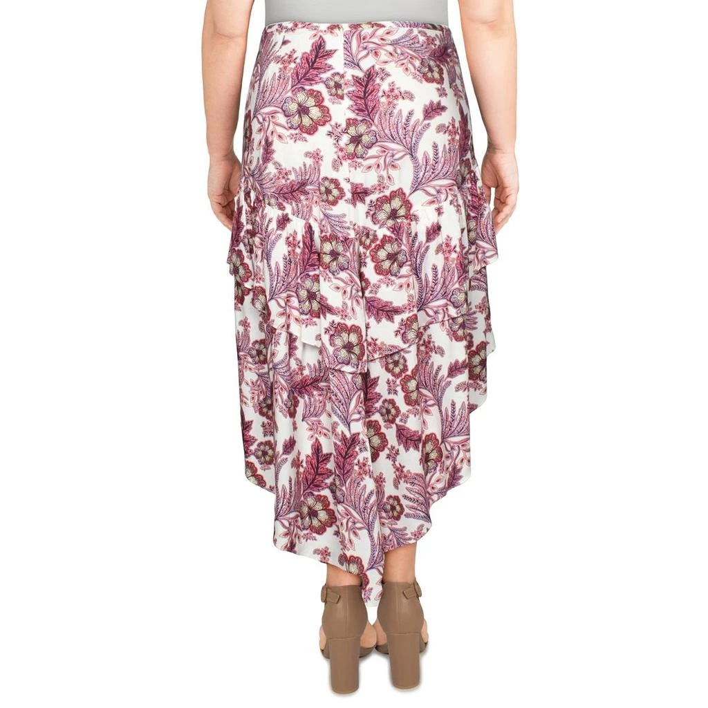 商品LINI|LINI Womens Meagan Floral Ruffled Midi Skirt,价格¥62,第2张图片详细描述