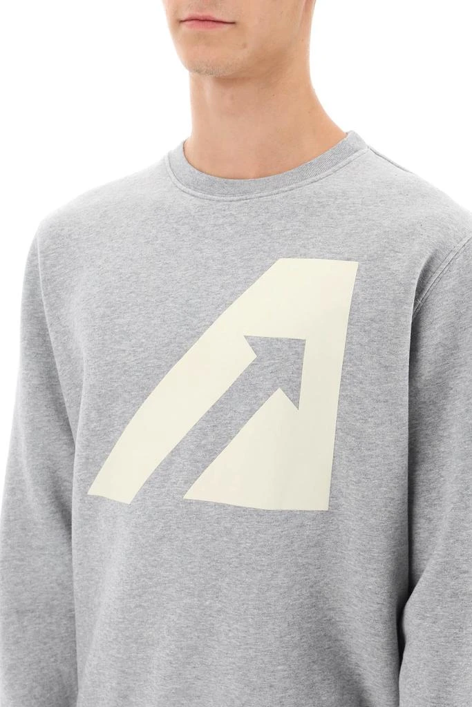 商品Autry|crew-neck sweatshirt with logo print,价格¥451,第4张图片详细描述