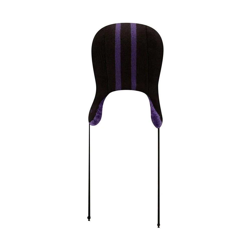 商品New Era|Men's Black Baltimore Ravens Helmet Head Trapper Knit Hat,价格¥261,第3张图片详细描述