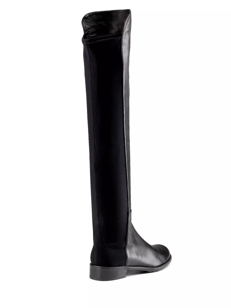 商品Stuart Weitzman|5050 Over-The-Knee Stretch-Leather Boots,价格¥4171,第2张图片详细描述
