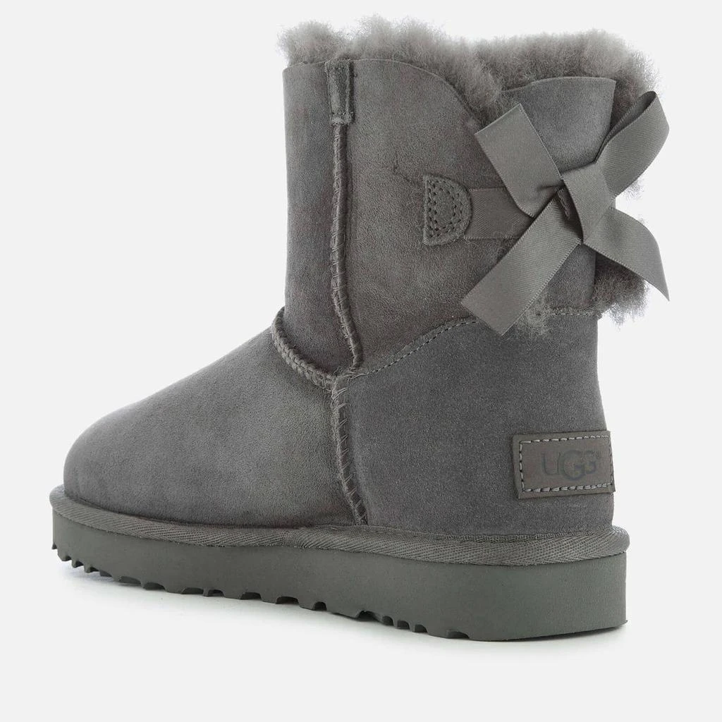 商品UGG|UGG Women's Mini Bailey Bow II Sheepskin Boots - Grey,价格¥1214,第2张图片详细描述