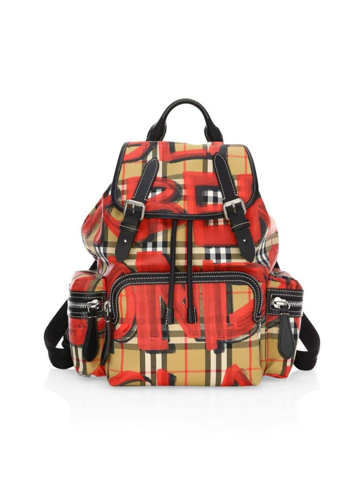 商品Burberry|Medium Graffiti Rucksack 中号涂鸦双肩包,价格¥12608,第1张图片