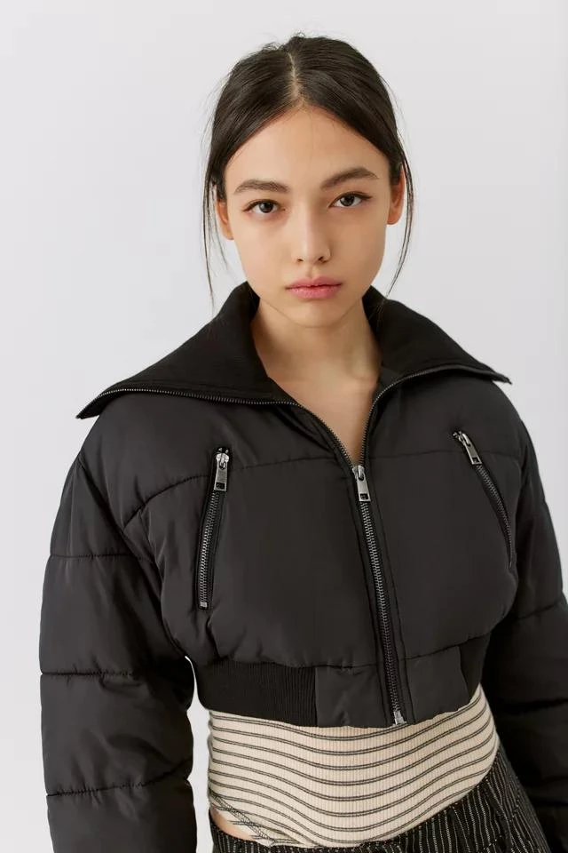 商品Urban Outfitters|UO Lily Cropped Puffer Jacket,价格¥76,第1张图片