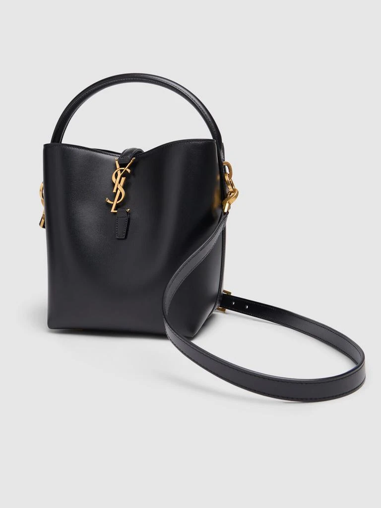 商品Yves Saint Laurent|Small Le 37 Shiny Leather Bucket Bag,价格¥21566,第3张图片详细描述