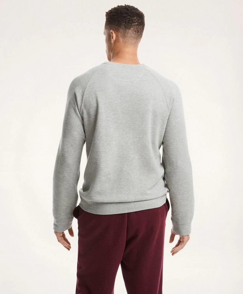 商品Brooks Brothers|Big & Tall Cotton-Blend Pique Crewneck Sweatshirt,价格¥412,第3张图片详细描述