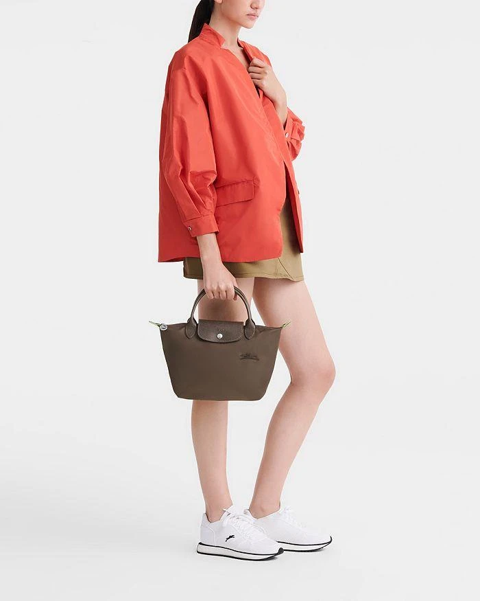 商品Longchamp|Le Pliage Green Small Tote Bag,价格¥973,第2张图片详细描述