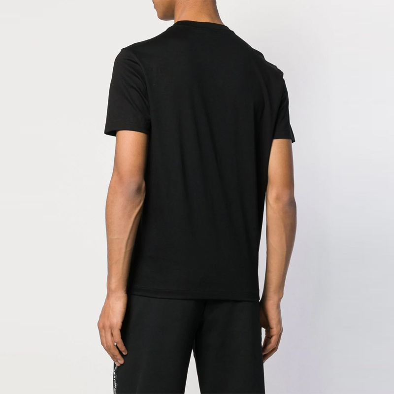 EMPORIO ARMANI 安普里奥·阿玛尼 男士黑色棉质T恤 8N1D61-1JNQZ-0999商品第3张图片规格展示