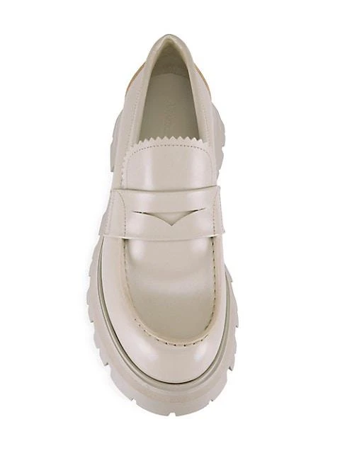 商品Alexander McQueen|Leather Lug-Sole Penny Loafers,价格¥2267,第5张图片详细描述