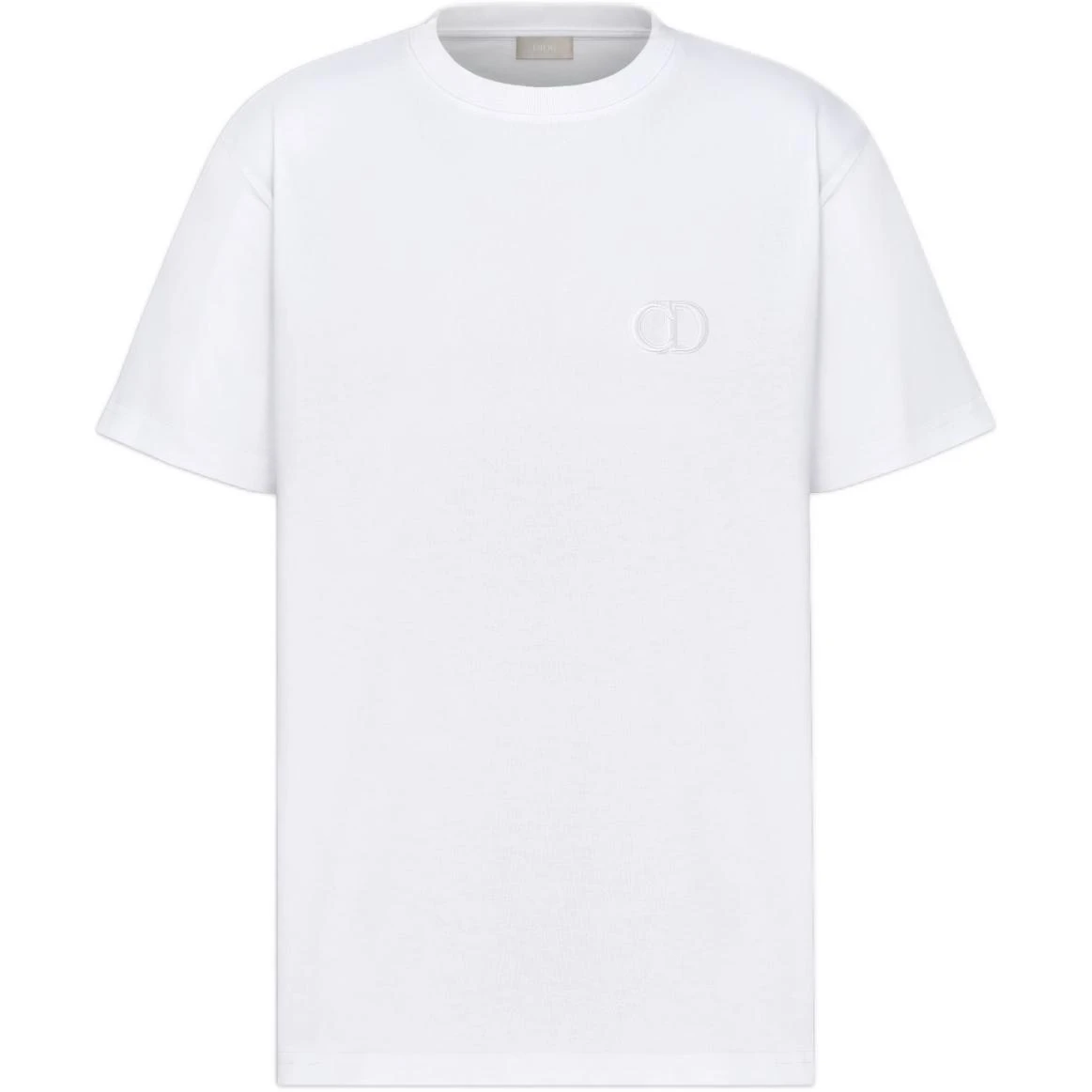 商品[国内直发] Dior|迪奥 SS22 纯色Logo刺绣休闲圆领短袖T恤 男款 白色,价格¥4598,第1张图片