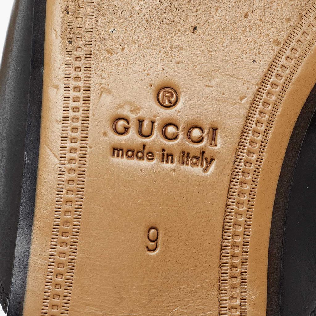 Gucci Black Tiger Patch Leather Princetown Horsebit Mules Size 43商品第8张图片规格展示