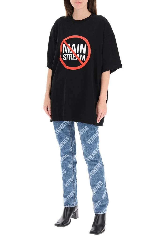 商品Vetements|'NO MAIN STREAM' PRINT T-SHIRT,价格¥1148,第2张图片详细描述