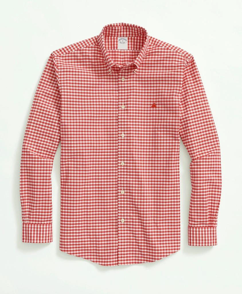 商品Brooks Brothers|Stretch Non-Iron Oxford Button-Down Collar, Gingham Sport Shirt,价格¥413,第1张图片