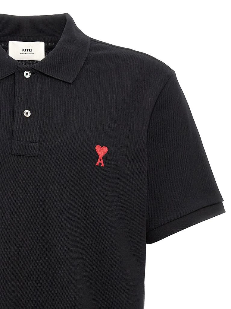 商品AMI|AMI Paris Ami de Coeur Logo Embroidered Short-Sleeved Polo Shirt,价格¥1089,第3张图片详细描述
