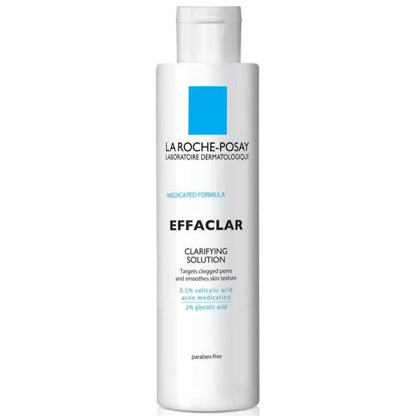 商品La Roche Posay|La Roche-Posay Effaclar Clarifying Solution Facial Toner for Acne Prone Skin with Salicylic Acid and Glycolic Acid, 6.76 Fl. Oz.,价格¥131,第1张图片