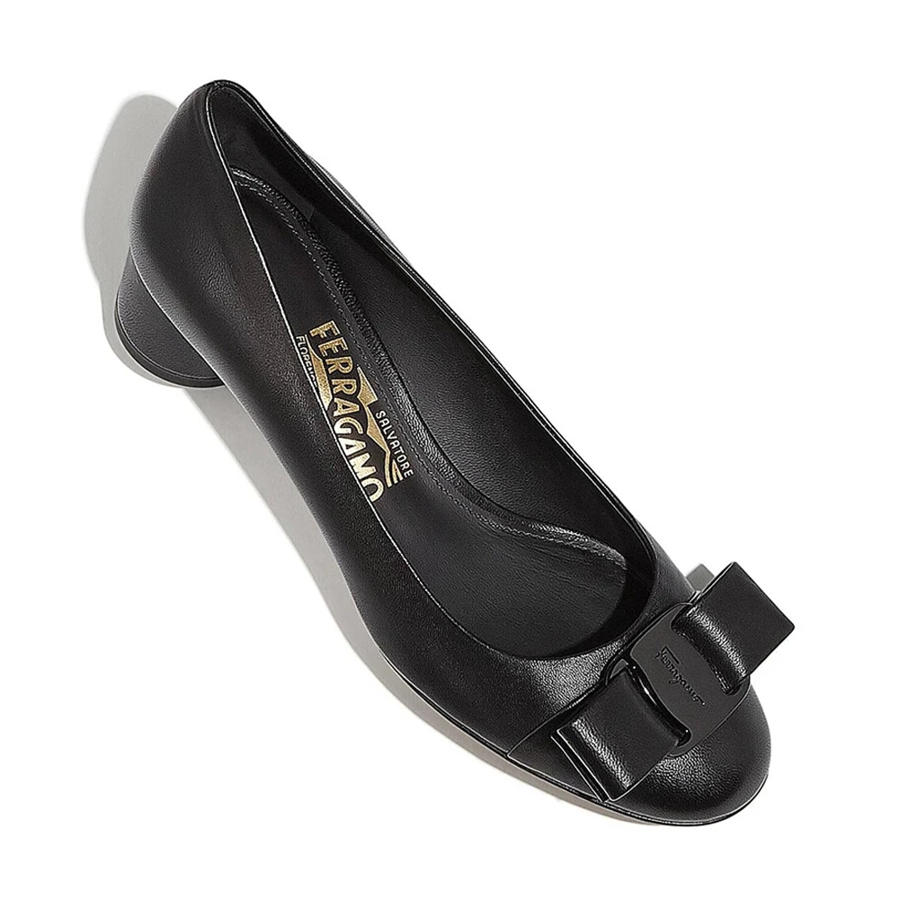 SALVATORE FERRAGAMO 黑色女士低跟鞋 0685762 商品