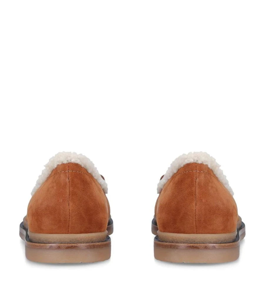 商品Salvatore Ferragamo|Shearling-Lined Varina Flats,价格¥5429,第2张图片详细描述