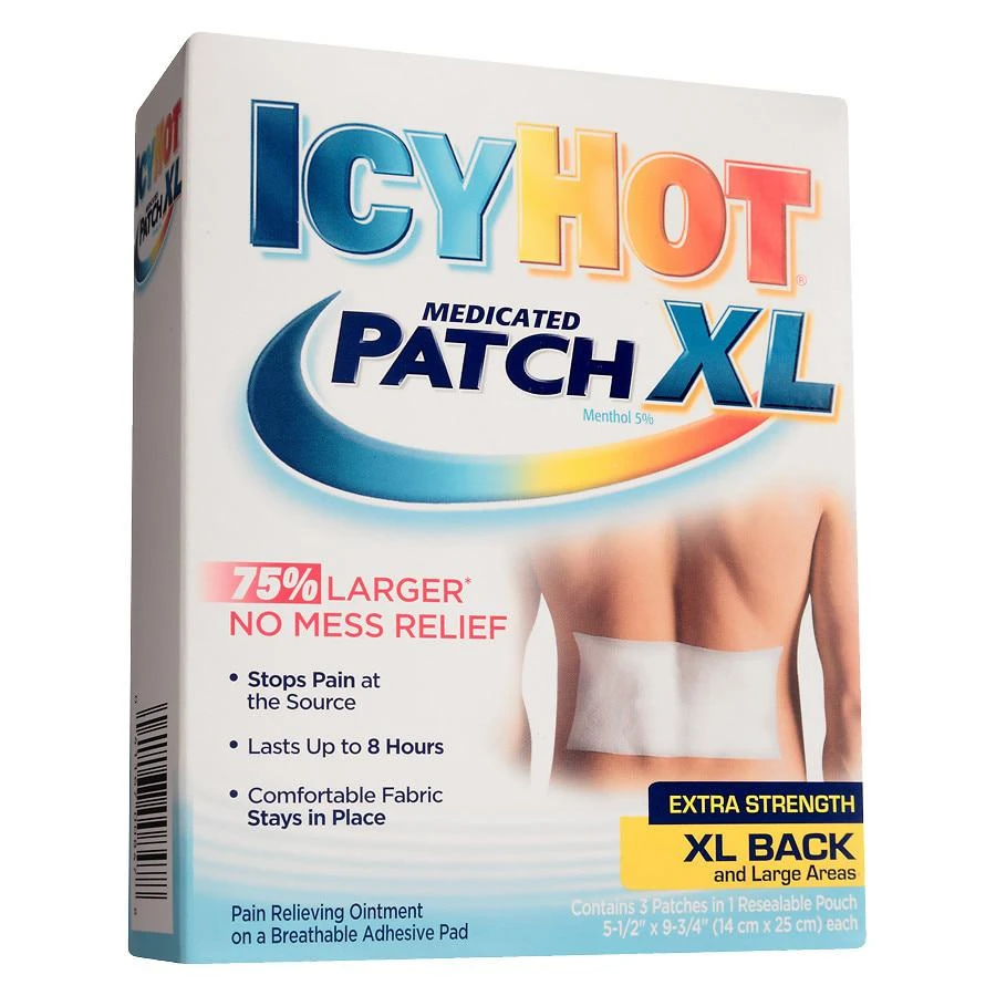 商品Icy Hot|Original Pain Relief Patch for Back and Large Areas X-Large,价格¥82,第1张图片