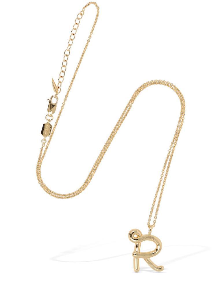 商品Missoma|Curvy Molten "r" Pendant Necklace,价格¥810,第5张图片详细描述