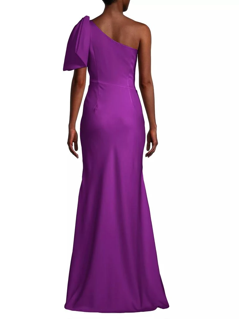 商品Sachin & Babi|Aubrey Satin One-Shoulder Sheath Gown,价格¥5948,第5张图片详细描述