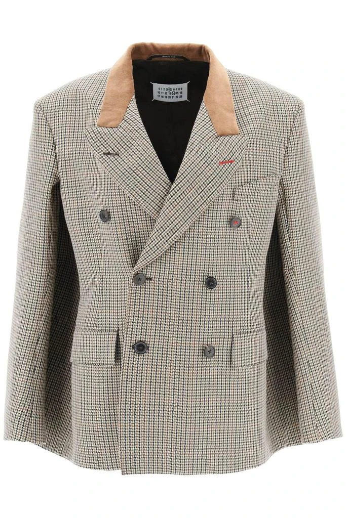 商品MAISON MARGIELA|HOUNDSTOOTH CAPE-JACKET,价格¥7036,第1张图片